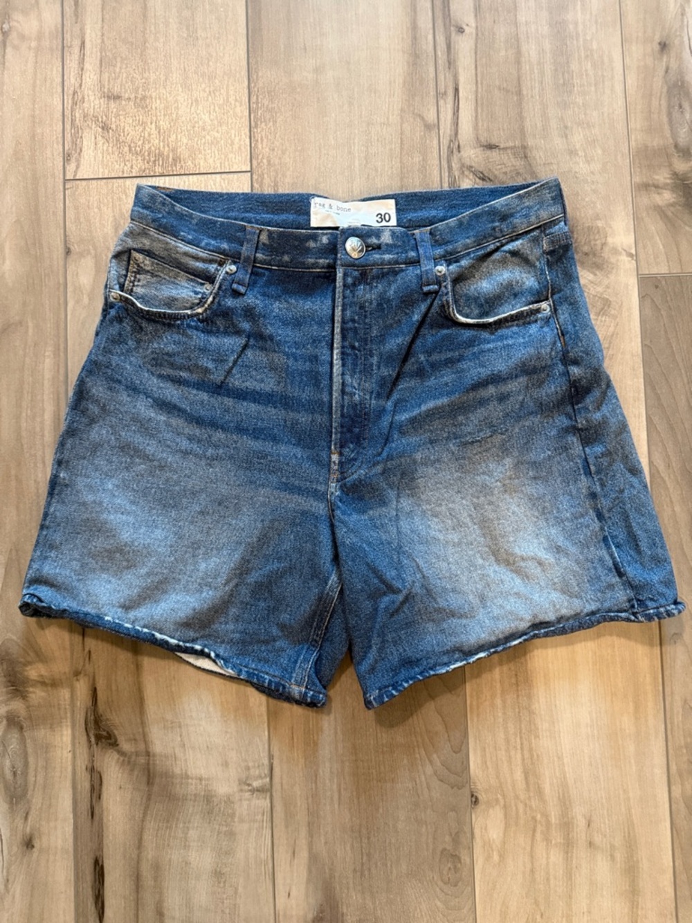 NEW Rag & Bone Miramar Sofie Cotton Terry Sweatpant Jean Walking Shorts. Size 30 - Picture 3 of 7